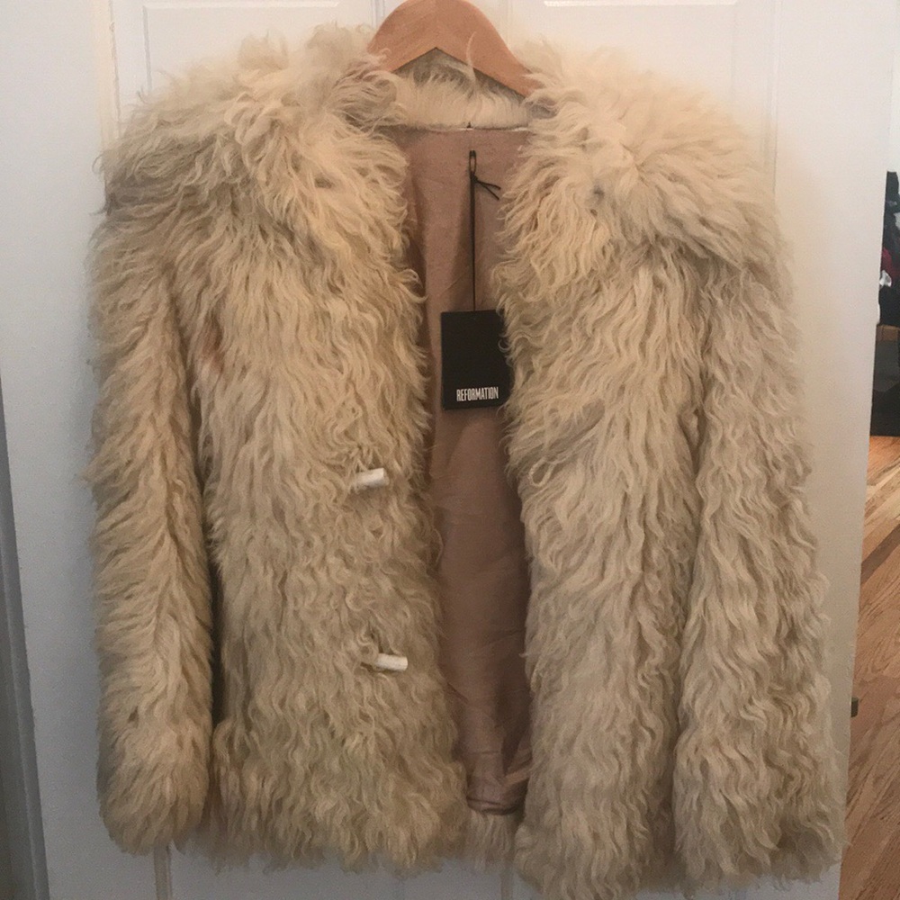 Reformation vintage shearling coat